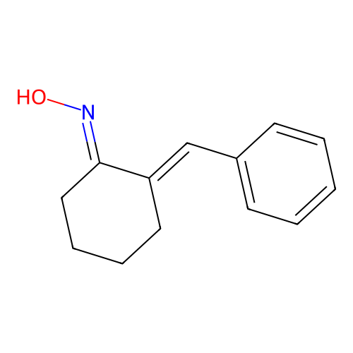 2-Benzylidenecyclohexanone oxime structure