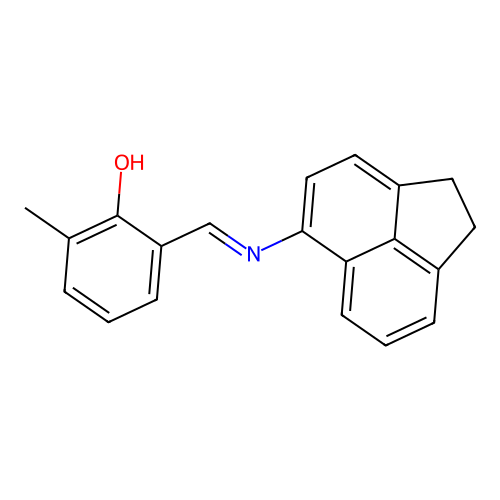 2-[(1,2-Dihydro-5-acenaphthylenylimino)methyl]-6-methylphenol structure