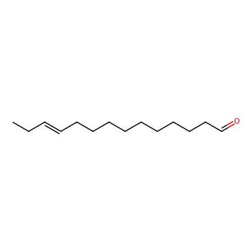 11-Tetradecenal, (11E)- structure