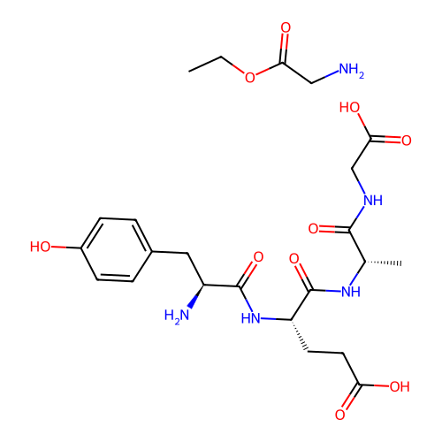 Poly(tyr-glu-ala-gly)gly ethyl ester structure