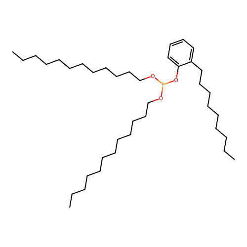 Didodecyl nonylphenyl phosphite structure