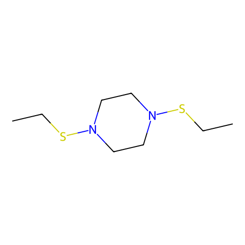 1,4-Bis(ethylthio)piperazine structure