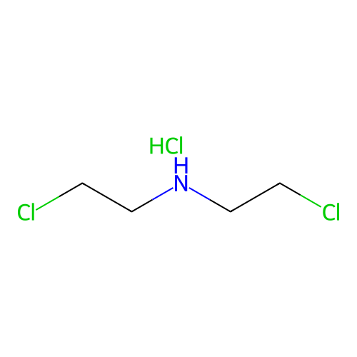 Bis(2-chloroethyl)amine hydrochloride structure