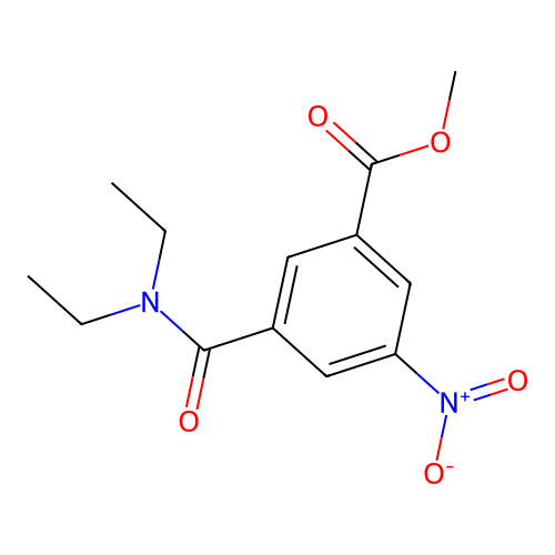 Methyl 3-(diethylcarbamoyl)-5-nitrobenzoate structure