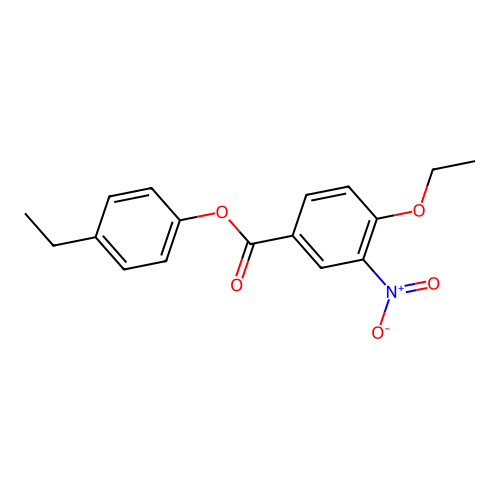 4-Ethylphenyl 4-ethoxy-3-nitrobenzoate structure