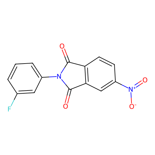 2-(3-Fluorophenyl)-5-nitroisoindole-1,3-dione structure