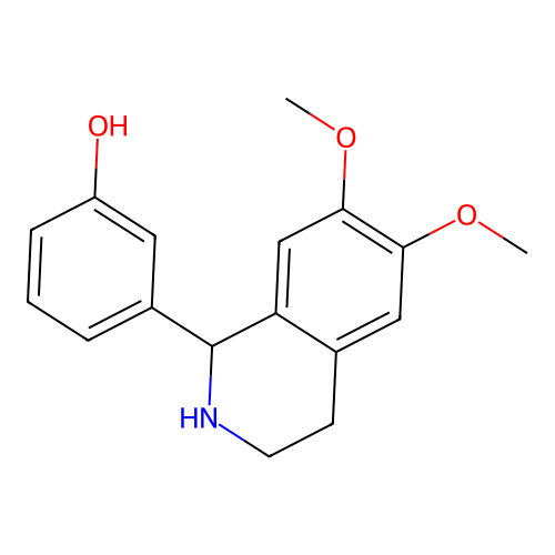 3-(6,7-Dimethoxy-1,2,3,4-tetrahydroisoquinolin-1-yl)phenol structure