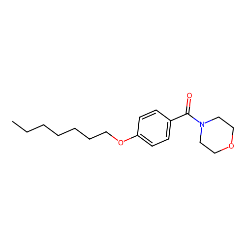 [4-(Heptyloxy)phenyl](morpholin-4-yl)methanone structure
