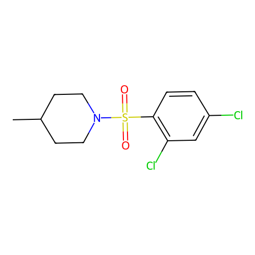 1-[(2,4-Dichlorophenyl)sulfonyl]-4-methylpiperidine structure