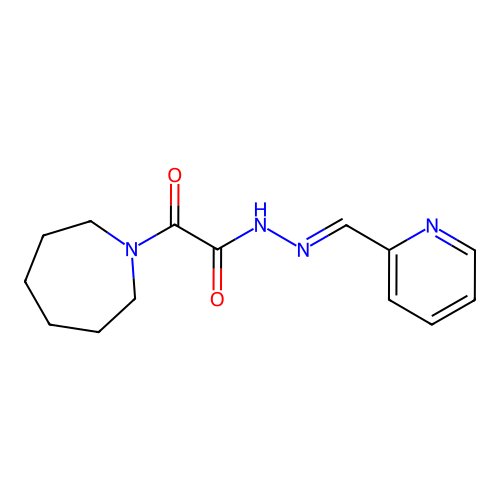 2-(azepan-1-yl)-2-oxo-N-[(E)-pyridin-2-ylmethylideneamino]acetamide structure