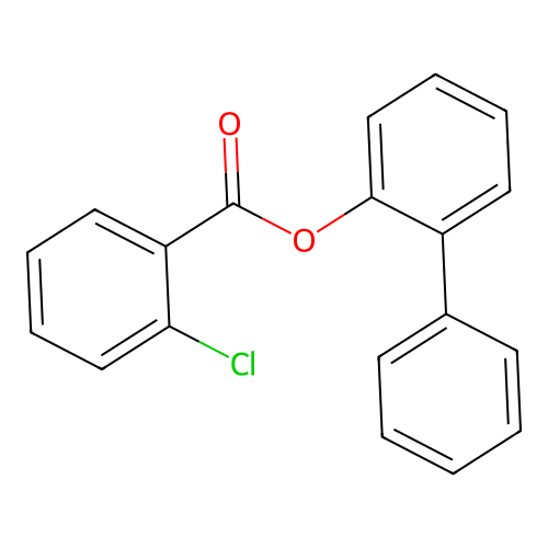 (2-Phenylphenyl) 2-chlorobenzoate structure