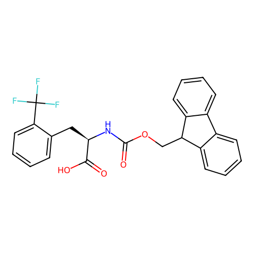 Fmoc-D-Phe(2-CF3)-OH structure