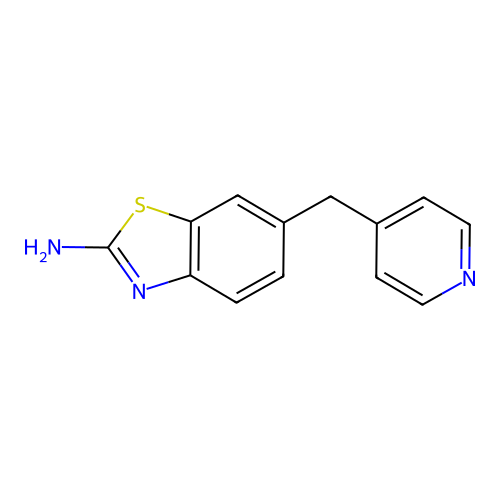 6-[(Pyridin-4-yl)methyl]-1,3-benzothiazol-2-amine structure