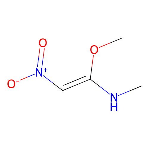 1-Methoxy-1-methylamino-2-nitroethylene structure