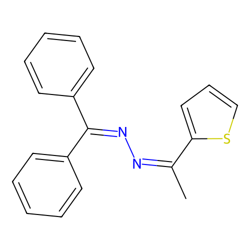 N-(benzhydrylideneamino)-1-thiophen-2-ylethanimine structure