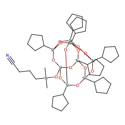 pss-cyanopropyldimethylsilyloxy-heptacy&amp structure