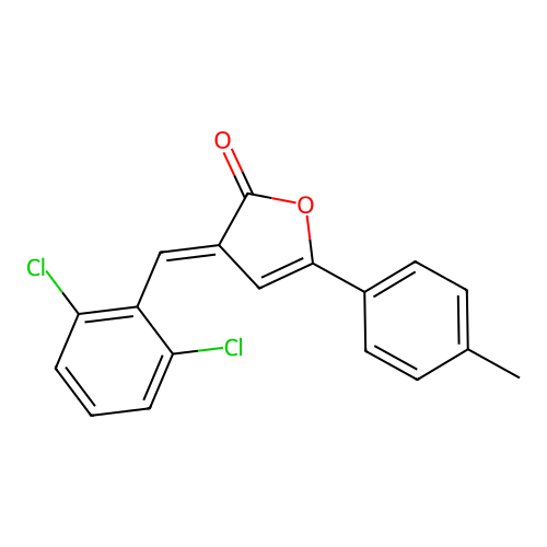 3-[(2,6-Dichlorophenyl)methylidene]-5-(4-methylphenyl)furan-2-one structure