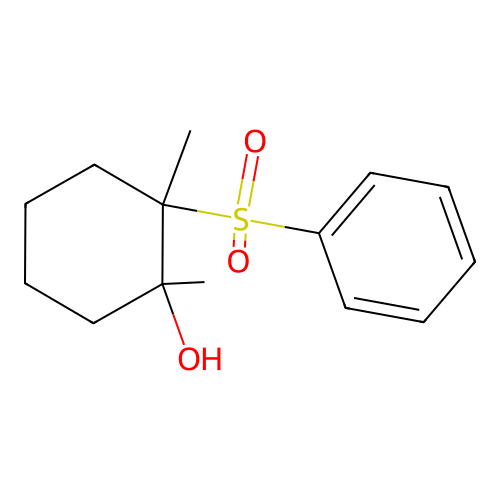 1,2-Dimethyl-2-(phenylsulfonyl)cyclohexanol structure