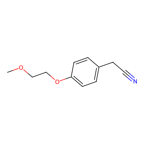 2-(4-(2-Methoxyethoxy)phenyl)acetonitrile structure