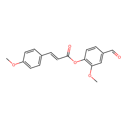 (4-Formyl-2-methoxyphenyl) 3-(4-methoxyphenyl)prop-2-enoate structure