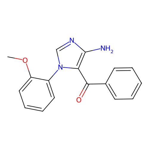 [4-amino-1-(2-methoxyphenyl)-1H-imidazol-5-yl](phenyl)methanone structure
