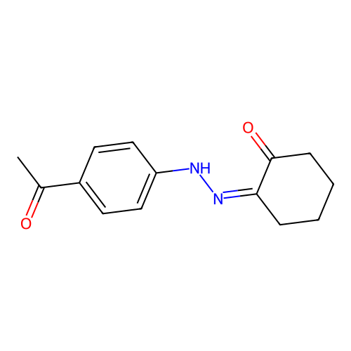 2-[(4-Acetylphenyl)hydrazinylidene]cyclohexan-1-one structure