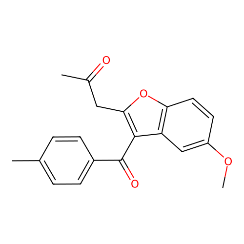 1-[5-Methoxy-3-(4-methylbenzoyl)-1-benzofuran-2-yl]acetone structure