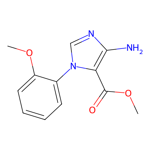 methyl 4-amino-1-(2-methoxyphenyl)-1H-imidazole-5-carboxylate structure