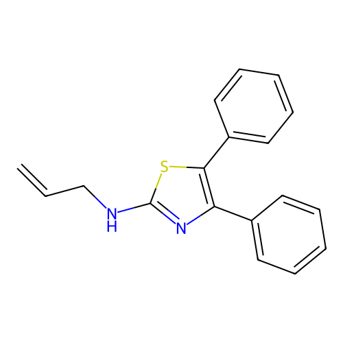 N-Allyl-4,5-diphenylthiazole-2-amine structure