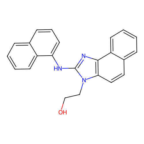 2-[2-(Naphthalen-1-ylamino)benzo[e]benzimidazol-3-yl]ethanol structure