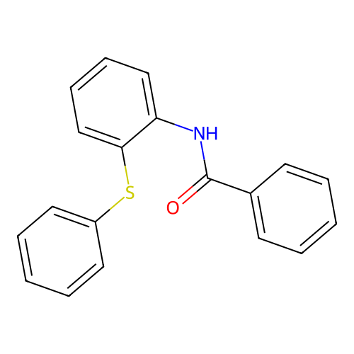 N-[2-(phenylthio)phenyl]benzamide structure
