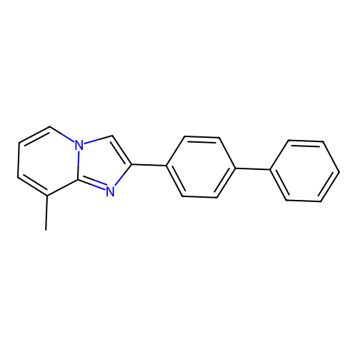 2-(4-Biphenylyl)-8-methylimidazo[1,2-a]pyridine structure