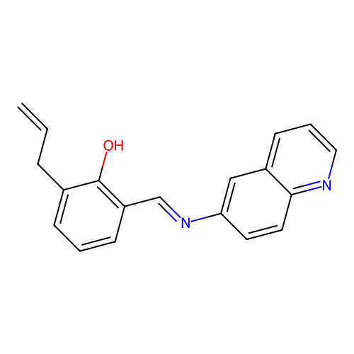2-Allyl-6-[(6-quinolinylimino)methyl]phenol structure