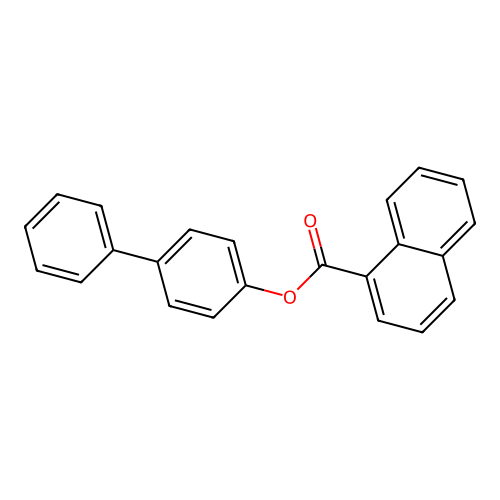 (4-Phenylphenyl) naphthalene-1-carboxylate structure