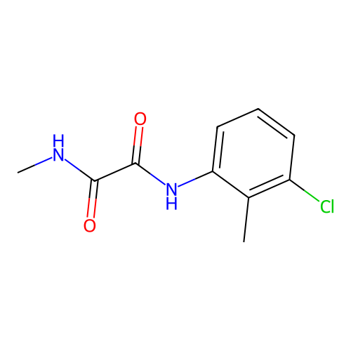 N~1~-(3-chloro-2-methylphenyl)-N~2~-methylethanediamide structure