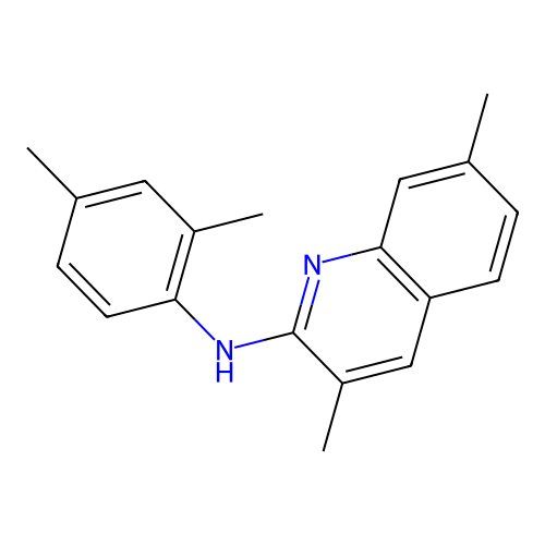 N-(2,4-dimethylphenyl)-3,7-dimethyl-2-quinolinamine structure