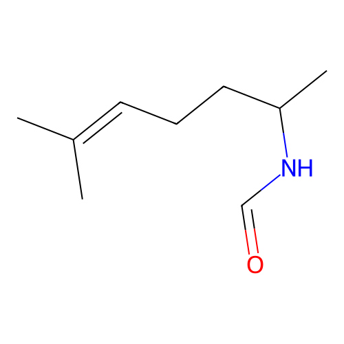 N-(6-methylhept-5-en-2-yl)formamide structure
