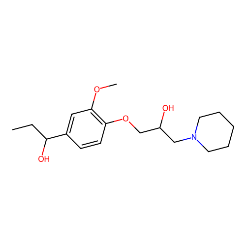 1-(4-(2-Hydroxy-3-(piperidin-1-yl)propoxy)-3-methoxyphenyl)propan-1-ol structure