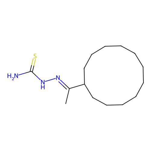 2-(1-Cyclododecylethylidene)Hydrazinecarbothioamide structure