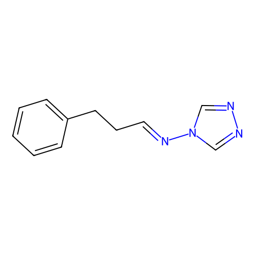 N-[(1E)-3-phenylpropylidene]-4H-1,2,4-triazol-4-amine structure