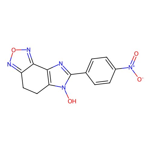 7-(4-nitrophenyl)-4,5-dihydro-6H-imidazo[4,5-e][2,1,3]benzoxadiazol-6-ol structure