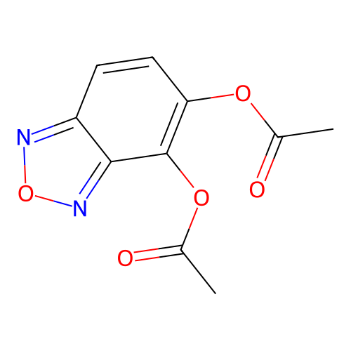 2,1,3-Benzoxadiazole-4,5-diyl diacetate structure