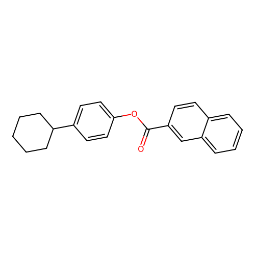 4-Cyclohexylphenyl 2-naphthoate structure