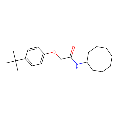 2-(4-tert-butylphenoxy)-N-cyclooctylacetamide structure