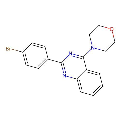 4-(2-(4-Bromophenyl)quinazolin-4-yl)morpholine structure