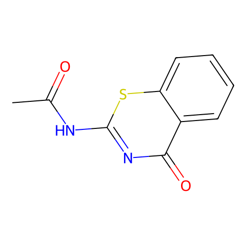 N-(4-oxo-1,3-benzothiazin-2-yl)acetamide structure