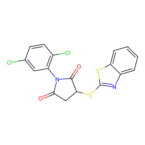3-(1,3-Benzothiazol-2-ylsulfanyl)-1-(2,5-dichlorophenyl)-2,5-pyrrolidinedione structure