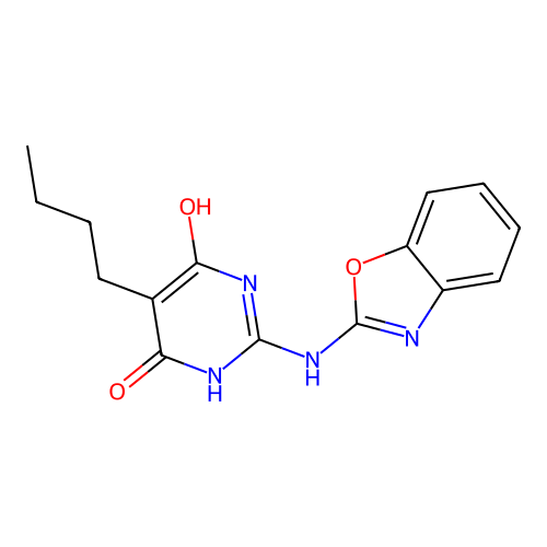 2-(1,3-Benzoxazol-2-ylamino)-5-butylpyrimidine-4,6-diol structure