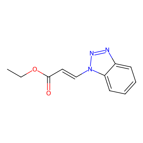 3-Benzotriazol-1-yl-acrylic acid ethyl ester structure