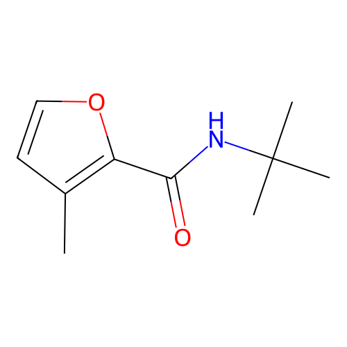 N-(tert-butyl)-3-methyl-2-furamide structure